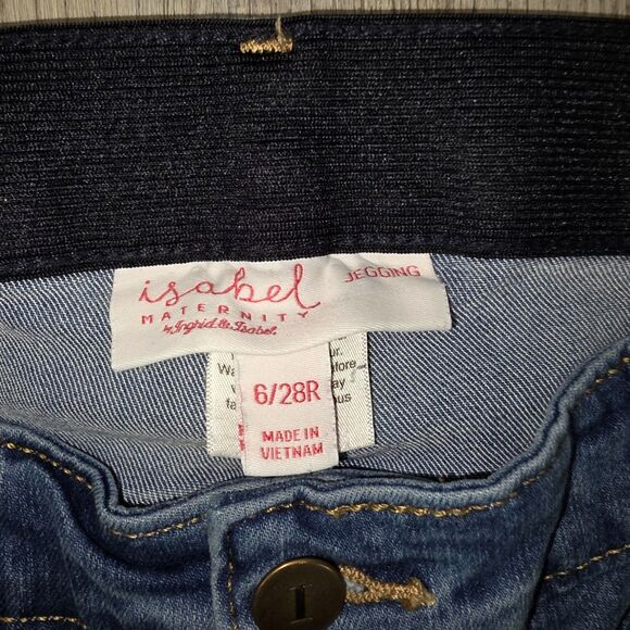 Isabel Maternity Skinny Light Wash Stretch Jeans Size 6/28R - Picture 3 of 7
